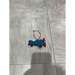 Hobby Lobby Blue Airplane Christmas Tree Ornament